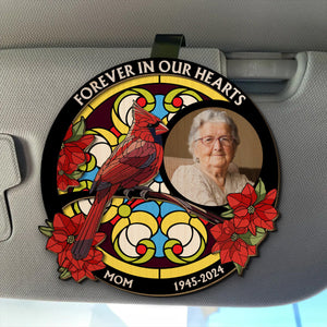 Personalized Photo Car Visor Clip - Loving Memory Forever In My Heart