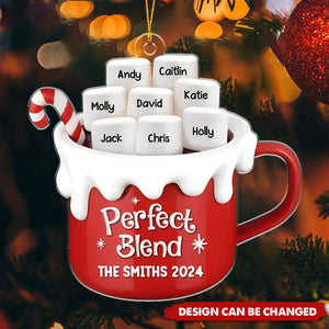 Perfect Blend - Family Personalized Ornament - Christmas Gift For Family Members