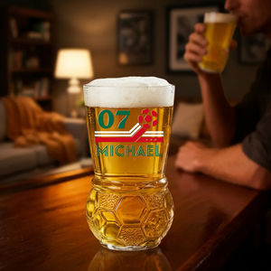 Football Glory - Personalized Custom Football Beer Glass