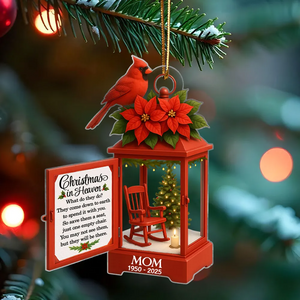 Personalized Lantern Memorial Chistmas Acrylic Ornament Sympathy Gift For Loss Of Loved Ones
