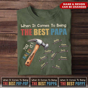 Personalized Gift for Dad You Nailed It Pure cotton T-shirt