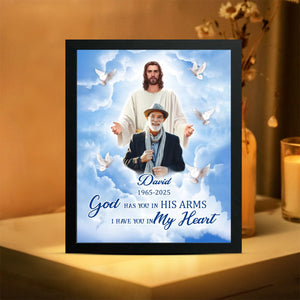 Custom Photo God Took You Home To Be With Him Personalized Memorial Picture Frame