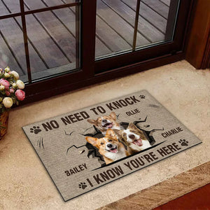 I Know You Are Here - Personalized Custom Doormat Gift For Pet Owners, Pet Lovers