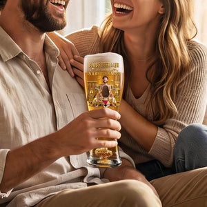 Personalized "Naughty Couples" Beer Glass โ Gift For Couples