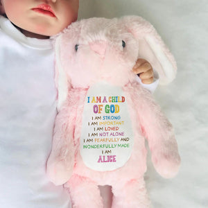 I'm A Good Child - Personalized Easter Bunny Plush Gift For Kids
