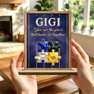 The Heart Of Our Family - Personalized Custom Wood Plaque