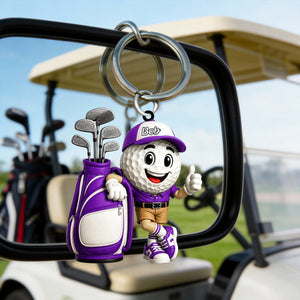 Golf Player Keychain โ Personalized Gift For Golf Lovers