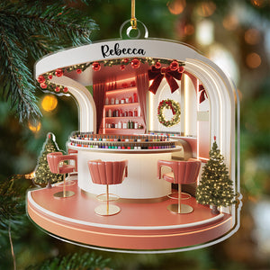 Personalized Nail Salon Acrylic Ornament