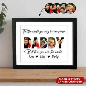 Happy Father's Day Personalized Family Picture Frame