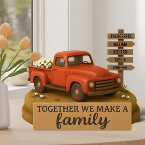 Personalized Family Farmhouse Old Truck Acrylic Plaque