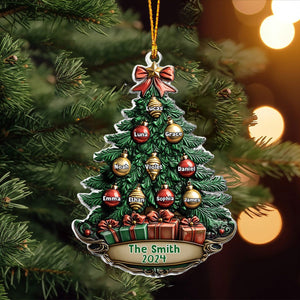 Personalized Gift for Family Christmas Tree Ornament