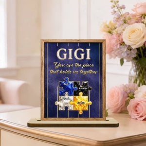 The Heart Of Our Family - Personalized Custom Wood Plaque