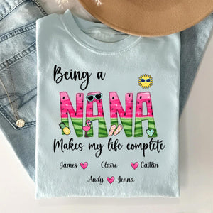 Custom Being A Mimi Makes My Life Complete Watermelon T-Shirt