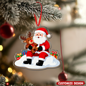 Snowman, Deer, Christmas Tree, Stockings, Snow House - Personalized Christmas Ornament Decorations Collection