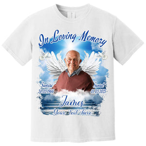 Custom Photo In Loving Memory - Memorial Personalized T shirt