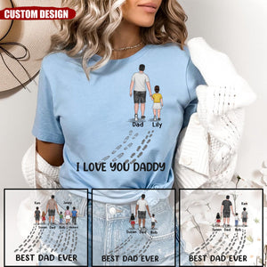 Best Dad Ever - Family Personalized Custom Unisex T-shirt - Father's Day, Birthday Gift For Dad