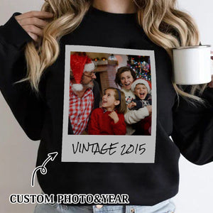 Uniseks custom vintage foto- Personalized Sweatshirt