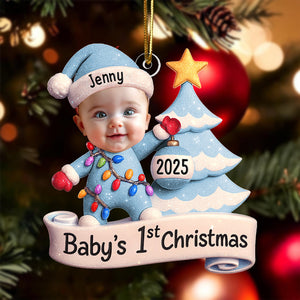 Baby's First Christmas - Personalized Custom Photo Acrylic Ornament