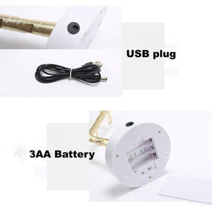 Personalized Snowman Family LED Tree Light