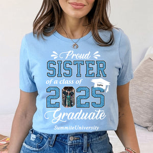Personalized Graduation Shirts Class of 2025 Family Gifts For Family Member Graduation Shirt Proud Family