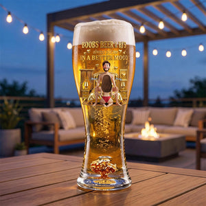 Personalized "Naughty Couples" Beer Glass โ Gift For Couples