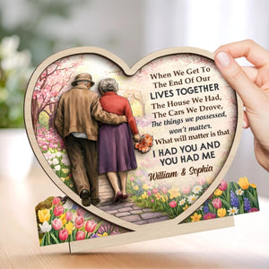 Love Looks Good On Us - Personalized Wooden Plaque Gifts For Husband And Wife