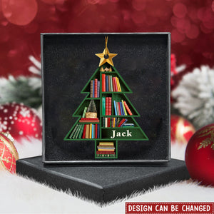 Books Are The Mirrors Of The Soul - Personalized Ornament - Christmas Gift For Book Lovers