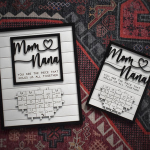 You are the Piece That Holds Us Together-Personalized Puzzle Plaque