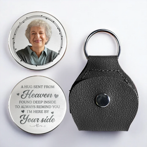 A Beautiful Soul, Forever Cherished - Memorial Personalized Custom Keychain Pocket Hug