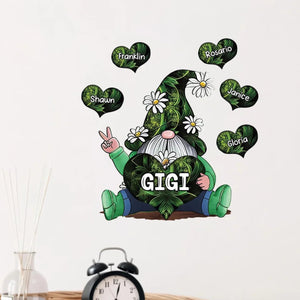 Sparkling Grandma With Sweet Heart Kids - Personalized Decal, Gift For Grandma