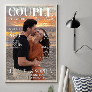 Love Finds Us Every Day-Personalized Poster Gifts For Husband And Wife