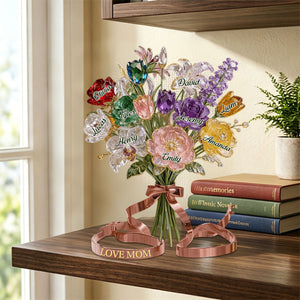 For Mom, Grandma, or Stepmom – Personalized Custom Acrylic Plaque Shaped Just for Her