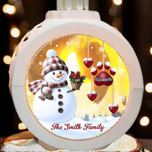 Family Personalized Custom Candlelight Lantern Ornament - Christmas Gift For Family Members