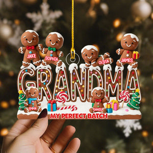 My Perfect Batch Christmas Gift For Mom, Grandma - Personalized Acrylic Ornament