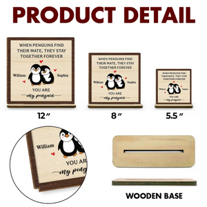 Together Forever - Personalized Custom 2-Layer Wood Plaque Gift For Couple