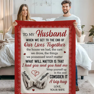 You And Me Feels Right- Personalized Blanket Gifts For Husband And Wife