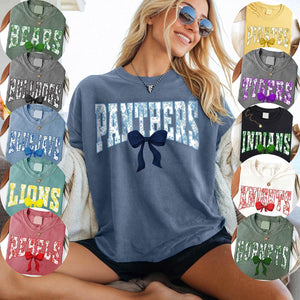 Favorite School Team Mascot - Personalized Football T Shirt Football Game Day