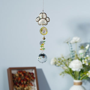 Personalized Photo Crystal Pet Souvenir Light Trap Sun Catcher Memorial Dog/Cat Gift