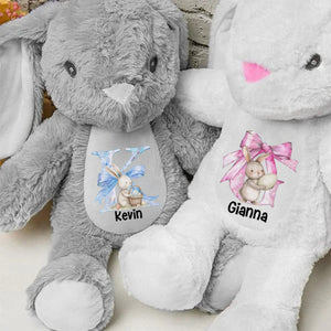 Easter Joy And Blessings From Above - Family Personalized Easter Bunny Plush - Easter Gift For Family Members
