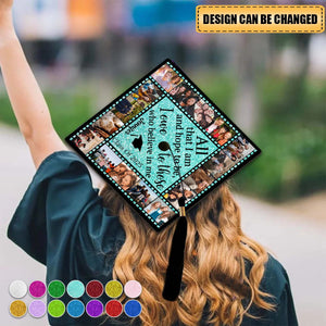 All That I Am And Hope To Be, I Owe To Those Who Believe In Me - Personalized Graduation Cap Topper, Graduation Gift, Grad Cap