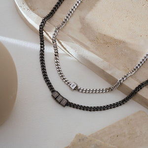 Peronslized Custom Name Bead Chain Men Necklace