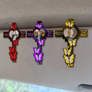 In My Heart Forever - Personalized Car Visor Clip