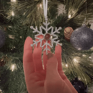 Personalized Photo Projection Snowflake Christmas Gifts Ornament