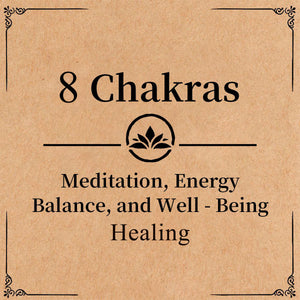 8 Chakras Card Bracelet With Amethyst