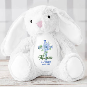 Kid Christening Day - Personalized Easter Bunny Plush Gift For Family