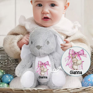 Easter Joy And Blessings From Above - Family Personalized Easter Bunny Plush - Easter Gift For Family Members