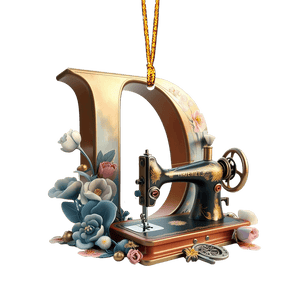 Beautiful Sewing Letter Shaped Ornament