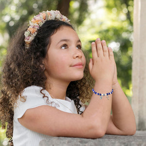 Christian Gifts for Women Girls Natural Stone Cross Bracelet