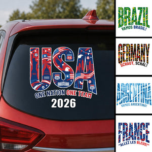 Rep Your Nation โ Personalized 2026 Soccer Country Decal
