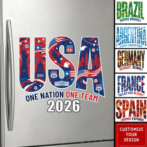 Rep Your Nation โ Personalized 2026 Soccer Country Decal